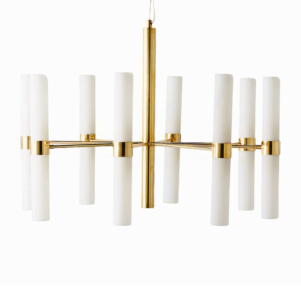Золотая люстра Амье LHLCH100224XNP LouvreHome