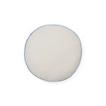 Saya круглая декоративная подушка белая с синей каймой Ø 40 см La Forma (ex Julia Grup) K0600034JJ26
