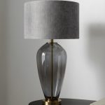 Серая настольная лампа Бардет LHLTL6017CLM LouvreHome