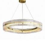 Золотая круглая люстра Берген LCH280325XNP LouvreHome