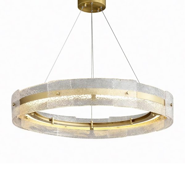 Золотая круглая люстра Берген LCH280325XNP LouvreHome
