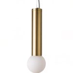 Золотой подвесной светильник Кло P7561PA LouvreHome
