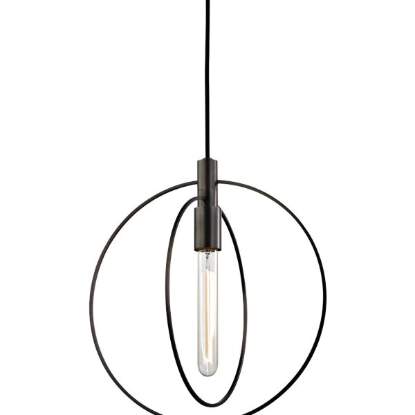 Чёрный подвесной светильник Бекки JJ11137-1DA LouvreHome