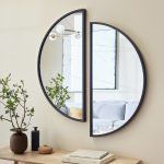 Чёрное настенное зеркало Омаха LHDWM111223RJ LouvreHome