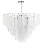 Серебряная люстра Дидро JJ10211-16D nickel LouvreHome