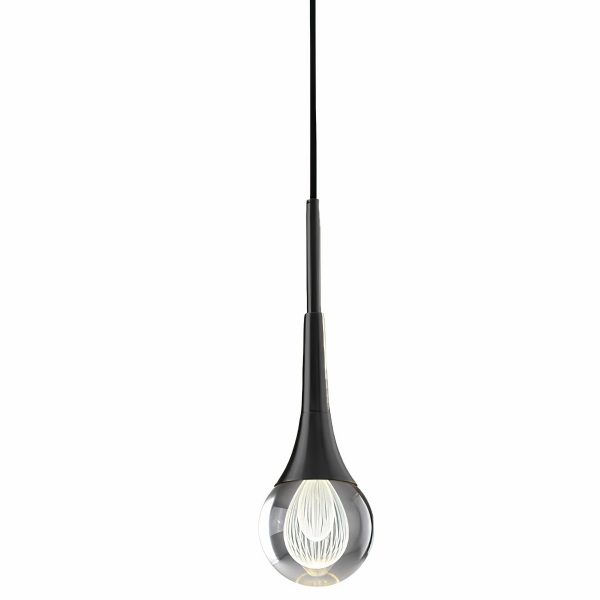 Черный подвесной светильник Дольф LHLPN080324SWL LouvreHome
