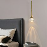 Золотой подвесной светильник Дольф LHLPN070324SWL LouvreHome