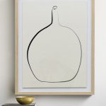 Постер Drawing Vase с дубовой рамой DPP380924VHS LouvreHome