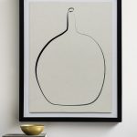 Постер Drawing Vase с чёрной рамой DPP370924VHS LouvreHome