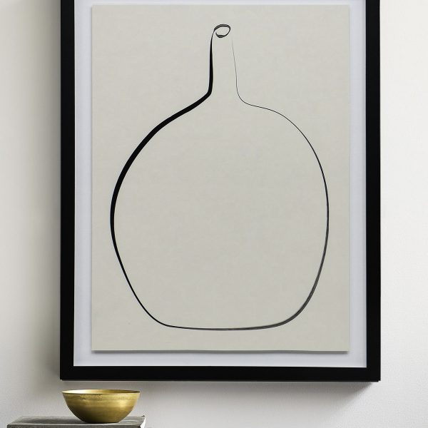 Постер Drawing Vase с чёрной рамой DPP370924VHS LouvreHome