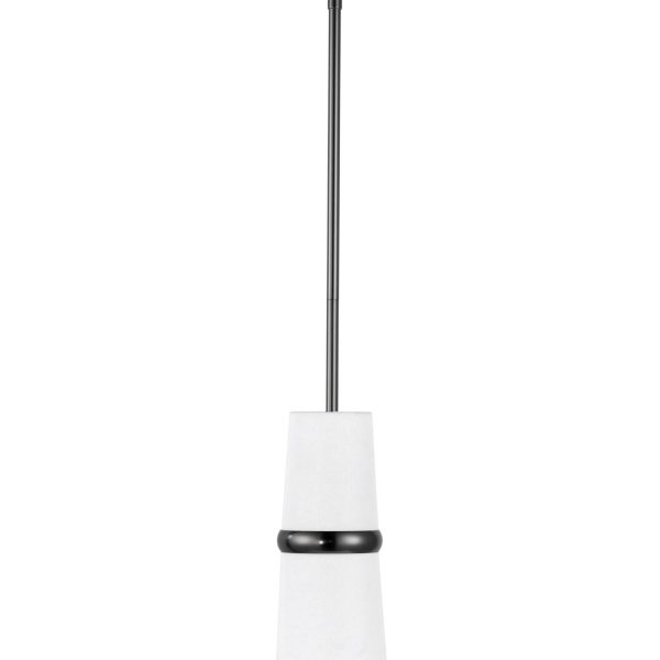 Чёрный подвесной светильник Флемиш JJ11121-1DC LouvreHome