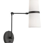 Чёрное бра Флемиш на шарнире JJ11113-2WA LouvreHome