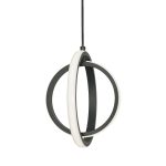 Чёрный светодиодный подвес Глоу LHLPN020723XNP LouvreHome