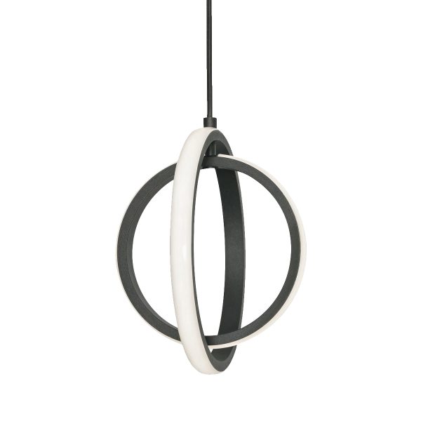 Чёрный светодиодный подвес Глоу LHLPN020723XNP LouvreHome