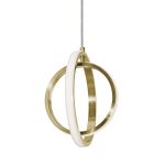 Золотой светодиодный подвес Глоу LHLPN010723XNP LouvreHome