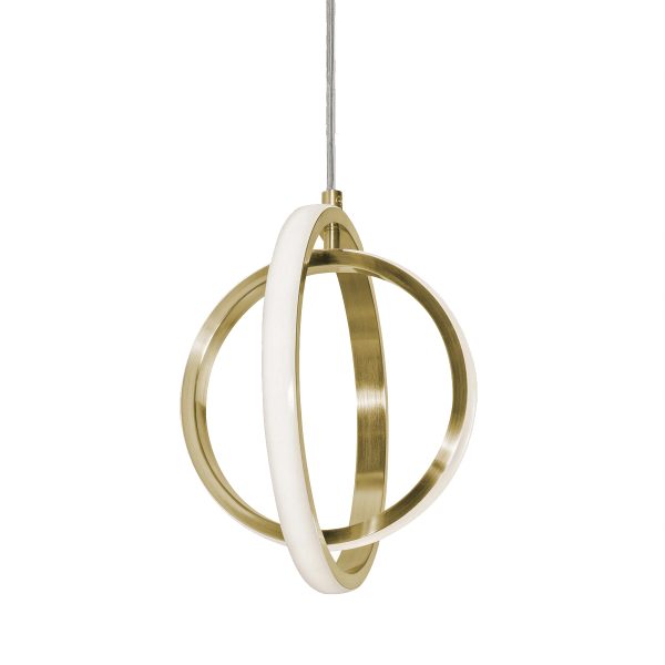 Золотой светодиодный подвес Глоу LHLPN010723XNP LouvreHome