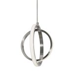 Серебряный светодиодный подвес Глоу LHLPN030723XNP LouvreHome