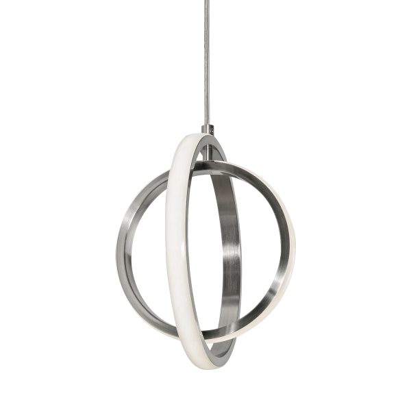 Серебряный светодиодный подвес Глоу LHLPN030723XNP LouvreHome