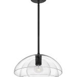 Чёрный подвесной светильник Хатфилд LHLPN050424SWL LouvreHome