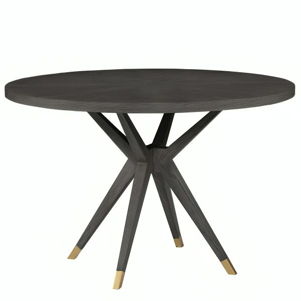 Черный обеденный стол из дуба Изабелла LHFDT1196HLN black oak LouvreHome
