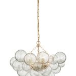 Стеклянная люстра Алисия [М] P7705PA LouvreHome