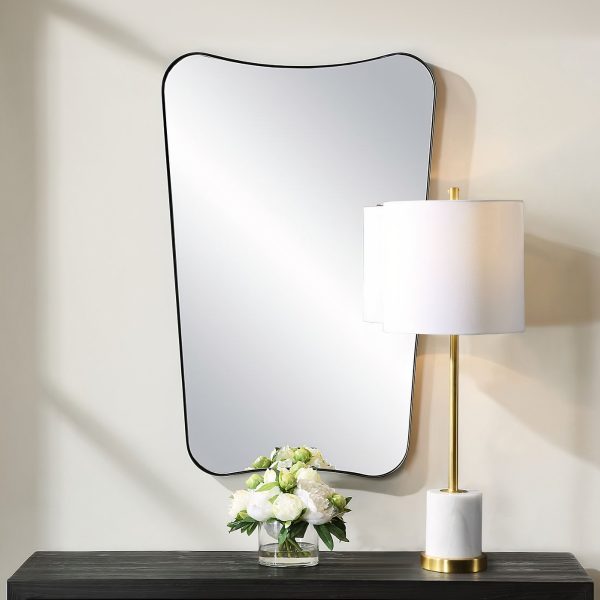 Черное зеркало в раме Кейн DWM140824PND LouvreHome