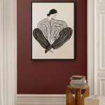 Жикле на холсте Striped lady DZ25072219 LouvreHome
