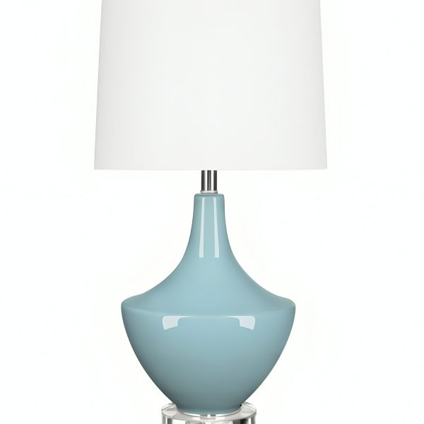 Голубая настольная лампа Кейти LHLTL31017CLM LouvreHome