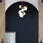 Золотой подвесной светильник Квинт P7555PB LouvreHome