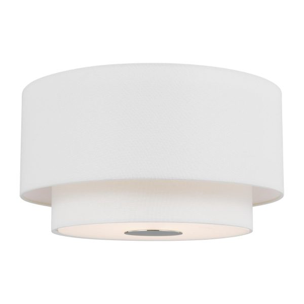 Серебряный потолочный светильник Ларедо LFM350723SWL LouvreHome