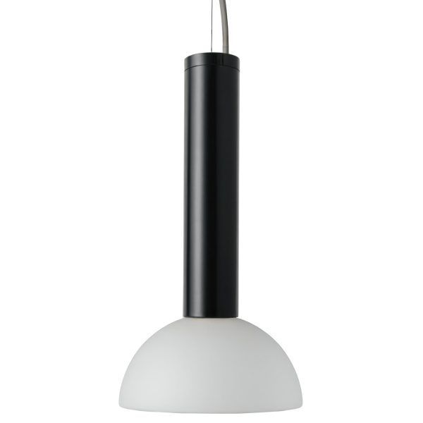 Черный подвесной светильник Линвуд P7560PB LouvreHome