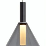 Чёрный подвесной светильник Мезз LHLPN210124XNP LouvreHome