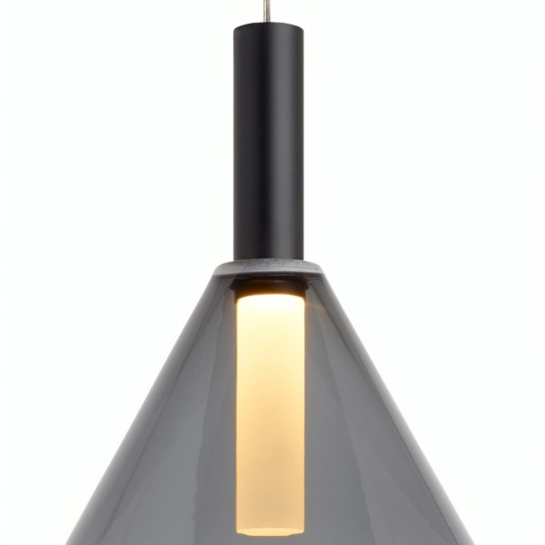 Чёрный подвесной светильник Мезз LHLPN210124XNP LouvreHome