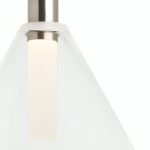 Серебряный подвесной светильник Мезз LHLPN190124XNP LouvreHome