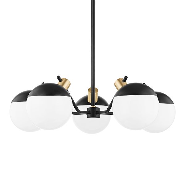 Чёрная люстра Миранда LHLCH290723XNP LouvreHome