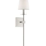 Серебряное бра Монро JJ10884-1WB nickel LouvreHome