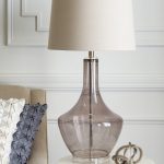 Серая настольная лампа Монток CLM359 LouvreHome