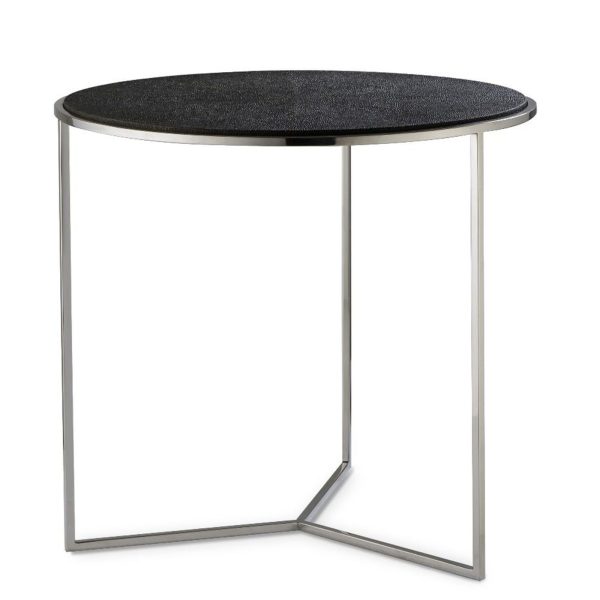 Серый приставной столик Гвен LHFST092CS/DPO light charcoal LouvreHome