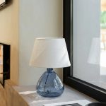Синяя настольная лампа Дэми LTL490120CLM LouvreHome