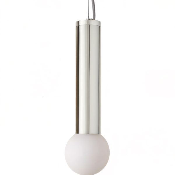 Серебряный подвесной светильник Кло P7561PC LouvreHome