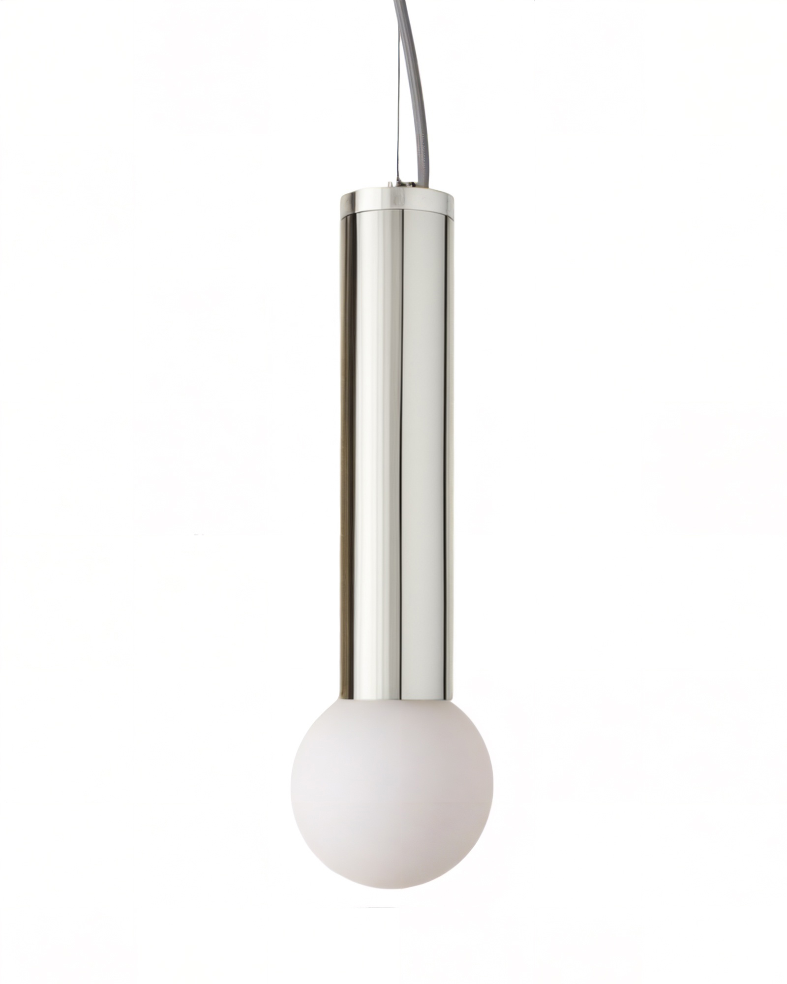 nickel-modern-pendant-glo- Серебряный подвесной светильник Кло P7561PC LouvreHome