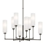 Черная люстра Новара P7702PB LouvreHome