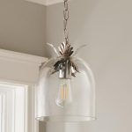 Серебряный подвесной светильник Акант LHLPN281023PQS LouvreHome