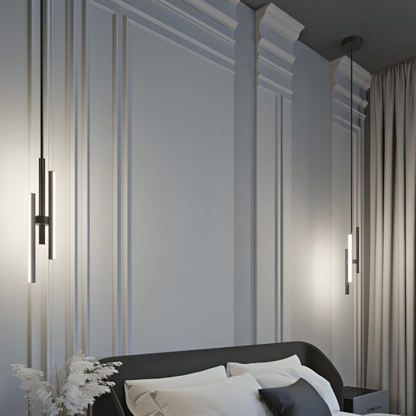Чёрный светодиодный подвес Дойл LHLPN040723XNP LouvreHome