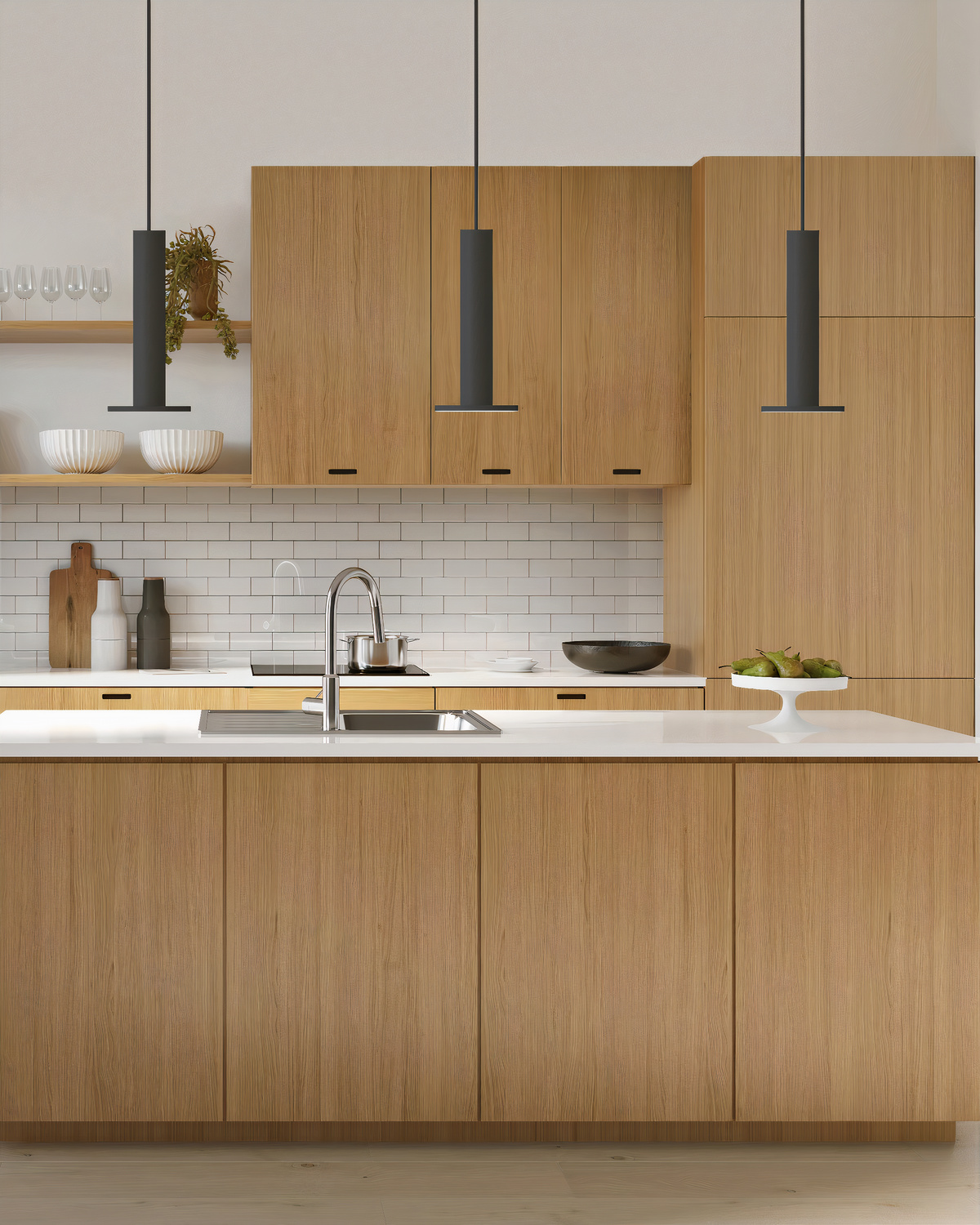Черный подвесной светильник Пайп LHLPN250224XNP LouvreHome