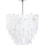 Серебряная люстра Рейнар JJ10211-8D polished nickel LouvreHome
