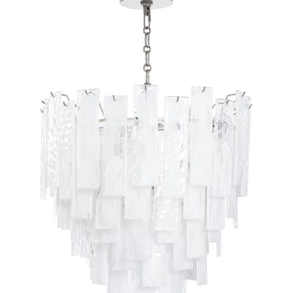 Серебряная люстра Рейнар JJ10211-8D polished nickel LouvreHome