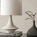 Белая настольная лампа Шейди P0620TA LouvreHome