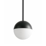 Чёрный подвесной светильник Уорд с белым плафоном LHLPN030224XNP LouvreHome