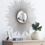 Серебряное зеркало-солнце Брук LHMF12S LouvreHome